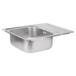 Кухонная мойка WEZER 6350(08) Decor 630x500x180 мм с сифоном