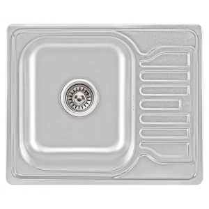 Кухонная мойка WEZER 6350(08) Decor 630x500x180 мм с сифоном