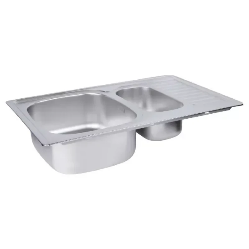 Кухонная мойка WEZER 7850(08) Satin 780x500x180 мм с сифоном