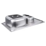 Кухонная мойка WEZER 7850(08) Satin 780x500x180 мм с сифоном