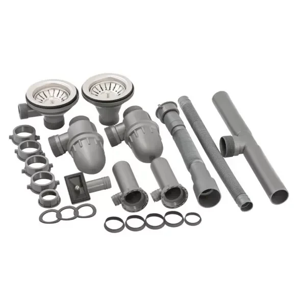 Кухонная мойка WEZER 7848(08) Satin 790x480x180 мм на две чаши с сифоном