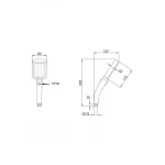 Лейка для душа FRAP F012 1-режимная хромированная