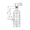 Кран-букса FRAP F52-12 20 шлицев поворот 180°