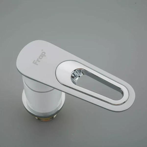 Смеситель для ванны FRAP F1149 белый/хром для монтажа на борт.