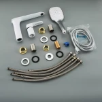 Смеситель для ванны FRAP F1149 белый/хром для монтажа на борт.