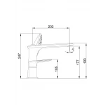 Смеситель для ванны FRAP F1149 белый/хром для монтажа на борт.