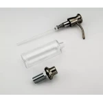 Дозатор для моющего средства GAPPO G403-5 300 мл встраиваемый в мойку латунь/пластик сатин