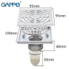 Вертикальний трап GAPPO G81052, латунь, 100х100 мм, хром
