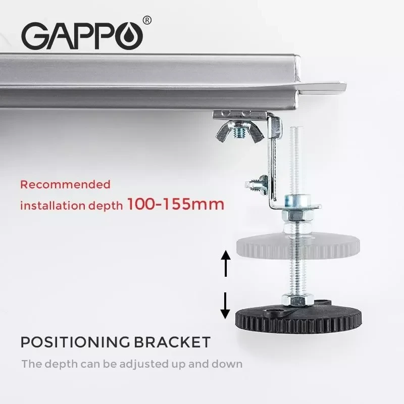 Душевой трап GAPPO G87007-1 70x700 мм нержавеющая сталь
