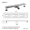 Душевой трап GAPPO G87007-1 70x700 мм нержавеющая сталь
