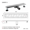 Душевой канал GAPPO G85007-2 70x500 мм из нержавеющей стали