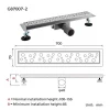 Душевой трап GAPPO G87007-2 70x700 мм нержавеющая сталь