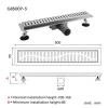 Трап для душа GAPPO G85007-3 70x500 мм нержавеющая сталь
