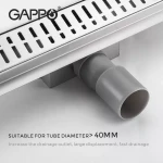 Трап для душу GAPPO G86007-3, 70х600 мм, нержавіюча сталь