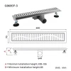 Трап для душа GAPPO G86007-3 70x600 мм нержавеющая сталь