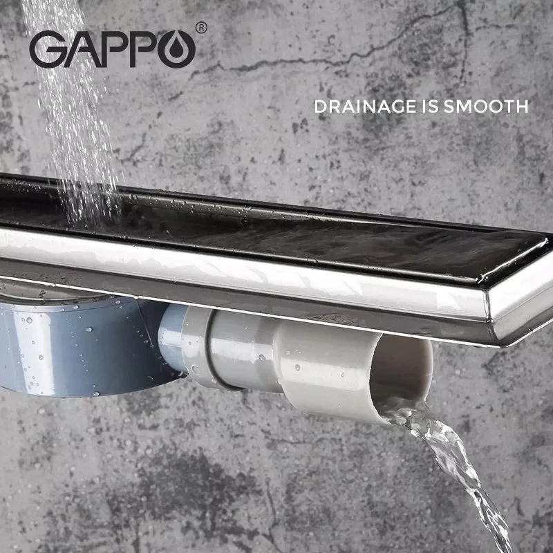 Трап для душу під плитку GAPPO G85007-4, 70х500 мм, нержавіюча сталь