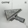 Трап для душа угловой GAPPO G82020-1 200x200 мм нержавеющая сталь