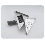 Кутовий трап для душу GAPPO G82020-1, нержавіюча сталь, 200x200 мм