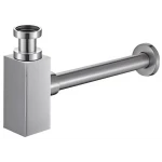 Сифон для раковини Frap F80-2 під донний клапан, латунь, хром