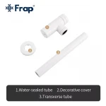 Сифон для раковини Frap F82-6 під донний клапан, латунь, білий