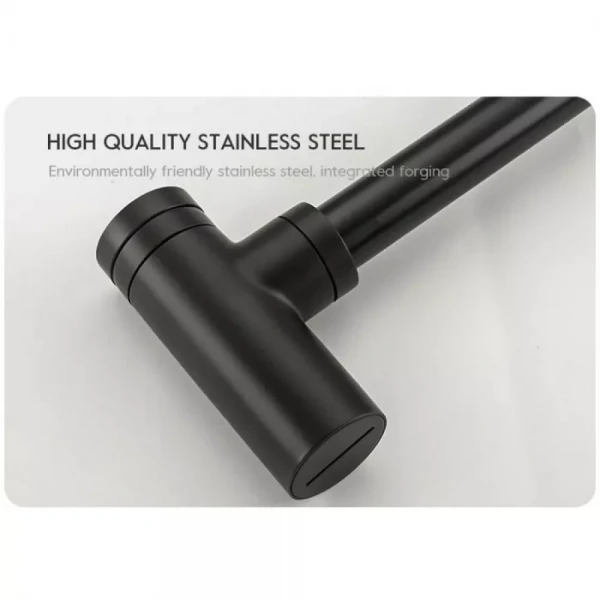 Сифон для раковини Frap F82-7 під донний клапан, латунь, чорний