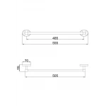 Полотенцедержатель FRAP F1901 550 мм хромированный