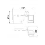 Тримач туалетного паперу FRAP F1903-1 хромований з місцем під освіжувач повітря