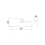 Рушникотримач Frap F1903-2, 300 мм, хром