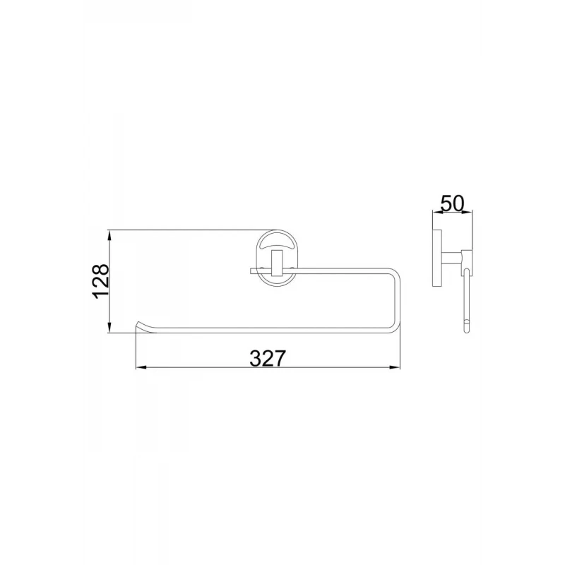 Полотенцедержатель FRAP F1903-2 300 мм хромированный