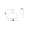 Полотенцедержатель FRAP F1904-2 хромированный