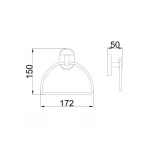 Полотенцедержатель FRAP F1904-2 хромированный