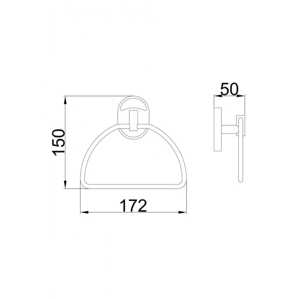 Полотенцедержатель FRAP F1904-2 хромированный