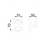 Крючок одинарный для ванной FRAP F1905-1