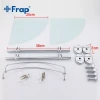 Полиця скляна кутова Frap F1907-2, 2-х ярусна, 290х290 мм