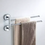 Полотенцедержатель FRAP F1912 поворотный двойной 370 мм хромированный