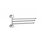 Тримач для рушника Frap F1913 поворотний 3-й, 370 мм, хром