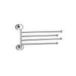 Тримач для рушника Frap F1914 поворотний 4-й, 370 мм, хром