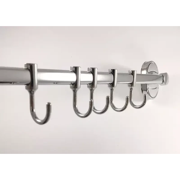 Вішалка Frap F1915-6 на 6 рухомих гачків 450 мм, хром