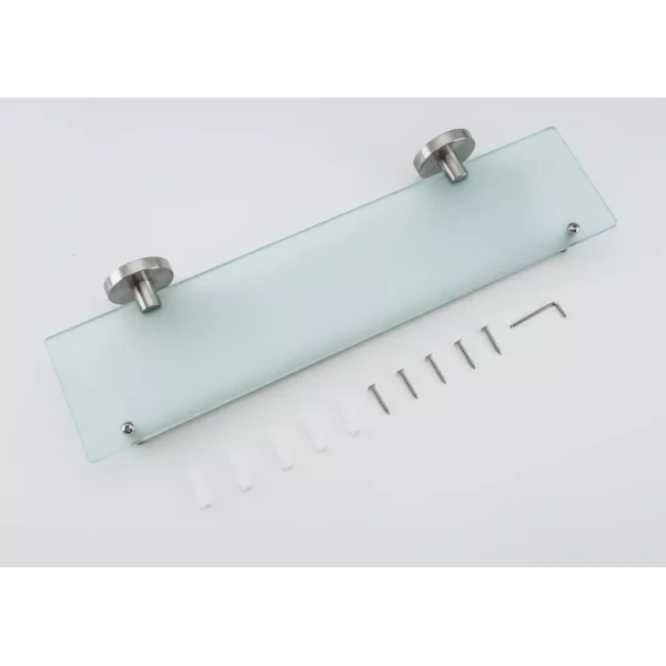 Полка стеклянная FRAP F30107 500 мм из нержавеющей стали