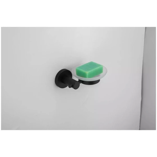 Мыльница настенная FRAP F30202 нержавеющая сталь черная