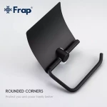 Папіротримач Frap F30203, нержавіюча сталь, чорний