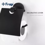 Папіротримач Frap F30203, нержавіюча сталь, чорний