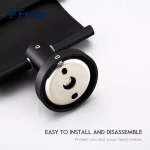 Папіротримач Frap F30203, нержавіюча сталь, чорний