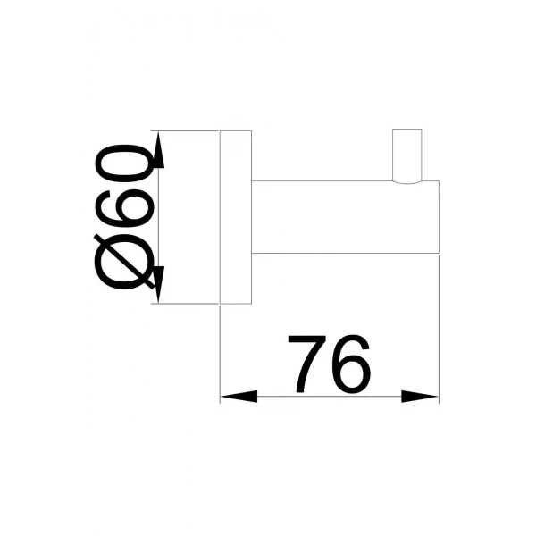 Крючок двойной для ванной FRAP F30205-2 нержавеющая сталь черный