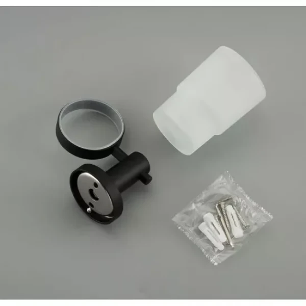 Стакан для зубных щеток FRAP F30206 нержавеющая сталь черная