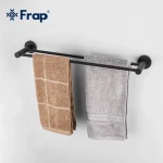 Полотенцедержатель FRAP F30209 600 мм нержавеющая сталь черный
