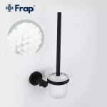 Ершик туалетный FRAP F30210 настенный нержавеющая сталь черный