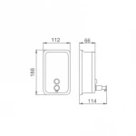 Диспенсер для мыла FRAP F402 хромированный 800 мл