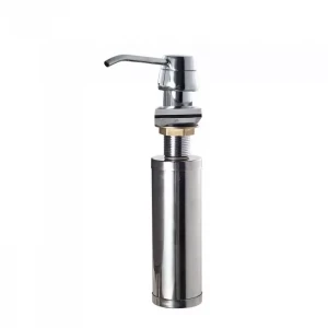 Дозатор для мила Frap F405, що вбудовується в мийку, хром, 150 мл