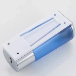 Дозатор жидкого мыла FRAP F406 400 мл пластик хромированный/синий